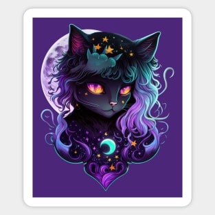 witchy cat ᗢ Sticker